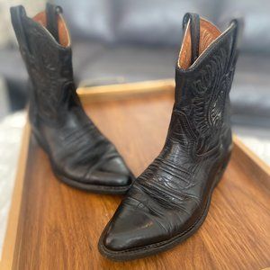 Black Ankle Western Boots